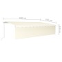 Toldo retráctil manual con persiana crema 6x3 m by , Awnings - Ref: Foro24-3069357, Price: 599,87 €, Discount: %