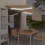 Toldo automático con persiana LED sensor de viento crema 4x3m de , Toldos - Ref: Foro24-3069432, Precio: 559,66 €, Descuento: %