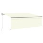 Toldo automático con persiana LED sensor de viento crema 4x3m de , Toldos - Ref: Foro24-3069432, Precio: 559,66 €, Descuento: %