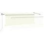 Toldo automático con persiana LED sensor de viento crema 4x3m de , Toldos - Ref: Foro24-3069432, Precio: 559,66 €, Descuento: %