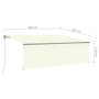 Toldo automático con persiana LED sensor de viento crema 4x3m de , Toldos - Ref: Foro24-3069432, Precio: 559,66 €, Descuento: %