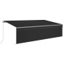 Toldo retráctil manual con persiana y luz LED antracita 5x3 m von , Markisen - Ref: Foro24-3069464, Preis: 404,39 €, Rabatt: %