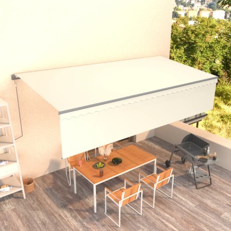Toldo automático retráctil con persiana 6x3 m crema | Foro24.es | Tu tienda online para hogar, jardín y más Foro24.es