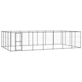 Perrera de exterior de acero 33,88 m² by , Dog kennels and fences - Ref: Foro24-3082315, Price: 743,25 €, Discount: %