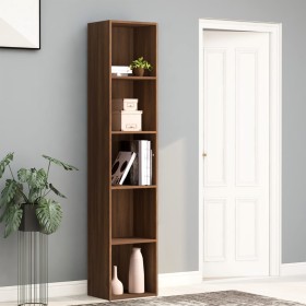 Estantería madera contrachapada roble marrón 40x30x189 cm by , Bookcases and shelves - Ref: Foro24-815437, Price: 78,06 €, Di...