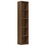 Estantería madera contrachapada roble marrón 40x30x189 cm by , Bookcases and shelves - Ref: Foro24-815437, Price: 78,06 €, Di...