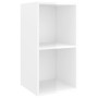 Mueble TV pared madera contrachapada blanco brillo 37x37x72 cm by , TV Furniture - Ref: Foro24-805477, Price: 42,42 €, Discou...