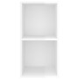 Mueble TV pared madera contrachapada blanco brillo 37x37x72 cm by , TV Furniture - Ref: Foro24-805477, Price: 42,42 €, Discou...