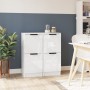 Sideboards 2 Stück Sperrholz weiß glänzend 30x30x70 cm von vidaXL, Sideboards - Ref: Foro24-811182, Preis: 96,75 €, Rabatt: %