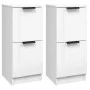 Sideboards 2 Stück Sperrholz weiß glänzend 30x30x70 cm von vidaXL, Sideboards - Ref: Foro24-811182, Preis: 94,66 €, Rabatt: %