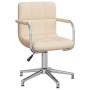 Silla de comedor giratoria tela color crema | Foro24.es | Tu tienda online para hogar, jardín y más Foro24.es