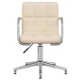 Silla de comedor giratoria tela color crema | Foro24.es | Tu tienda online para hogar, jardín y más Foro24.es