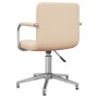 Silla de comedor giratoria tela color crema | Foro24.es | Tu tienda online para hogar, jardín y más Foro24.es