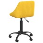 Silla de oficina de terciopelo amarilla mostaza | Foro24.es | Tu tienda online para hogar, jardín y más Foro24.es