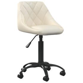 Silla de oficina de terciopelo crema by , Office chairs - Ref: Foro24-3088845, Price: 92,72 €, Discount: %