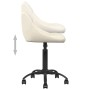Silla de oficina de terciopelo crema von , Bürostühle - Ref: Foro24-3088845, Preis: 92,72 €, Rabatt: %