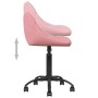 Silla de oficina de terciopelo rosa by , Office chairs - Ref: Foro24-3088851, Price: 92,77 €, Discount: %