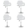 Sillas de comedor giratorias 4 unidades cuero sintético blanco | Foro24.es | Tu tienda online para hogar, jardín y más Foro24.es