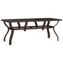 Juego de comedor de jardín 5 piezas con cojines marrón y negro | Foro24.es | Tu tienda online para hogar, jardín y más Foro24.es