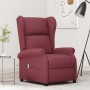 Sillón orejero reclinable eléctrico de tela rojo tinto | Foro24.es | Tu tienda online para hogar, jardín y más Foro24.es