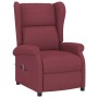 Sillón orejero reclinable eléctrico de tela rojo tinto | Foro24.es | Tu tienda online para hogar, jardín y más Foro24.es