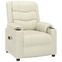 Sillón de masaje eléctrico cuero sintético crema de , Sillones de masaje eléctricos - Ref: Foro24-3143457, Precio: 257,08 €
