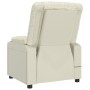Sillón de masaje eléctrico cuero sintético crema de , Sillones de masaje eléctricos - Ref: Foro24-3143457, Precio: 257,08 €