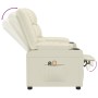Sillón de masaje eléctrico cuero sintético crema de , Sillones de masaje eléctricos - Ref: Foro24-3143457, Precio: 257,08 €