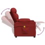 Sillón de masaje eléctrico tela rojo tinto | Foro24.es | Tu tienda online para hogar, jardín y más Foro24.es