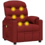 Sillón de masaje eléctrico tela rojo tinto | Foro24.es | Tu tienda online para hogar, jardín y más Foro24.es