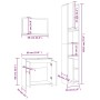 Set de muebles de baño 3 pzas madera contrachapada gris sonoma | Foro24.es | Tu tienda online para hogar, jardín y más Foro24.es