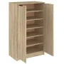 Sonoma oak plywood shoe rack cabinet 59x35x100 cm by vidaXL, Shoe racks and shoe organizers - Ref: Foro24-811442, Price: 91,7...
