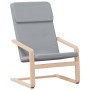 Sillón de relax con taburete tela gris claro de , Sillones - Ref: Foro24-3154413, Precio: 116,89 €