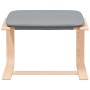 Sillón de relax con taburete tela gris claro de , Sillones - Ref: Foro24-3154413, Precio: 116,89 €