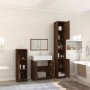 Set de muebles baño 4 pzas madera contrachapada roble marrón by , Bathroom furniture - Ref: Foro24-3154405, Price: 172,84 €, ...