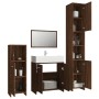 Set de muebles baño 4 pzas madera contrachapada roble marrón by , Bathroom furniture - Ref: Foro24-3154405, Price: 172,84 €, ...