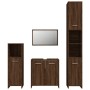 Set de muebles baño 4 pzas madera contrachapada roble marrón by , Bathroom furniture - Ref: Foro24-3154405, Price: 172,84 €, ...