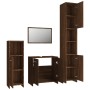 Set de muebles baño 4 pzas madera contrachapada roble marrón by , Bathroom furniture - Ref: Foro24-3154405, Price: 172,84 €, ...