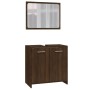 Set de muebles baño 4 pzas madera contrachapada roble marrón by , Bathroom furniture - Ref: Foro24-3154405, Price: 172,84 €, ...