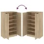 Sonoma oak plywood shoe rack cabinet 59x35x100 cm by vidaXL, Shoe racks and shoe organizers - Ref: Foro24-811442, Price: 91,7...