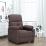 Sillón reclinable eléctrico tela marrón oscuro by , Armchairs - Ref: Foro24-3073807, Price: 243,23 €, Discount: %