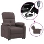 Sillón reclinable eléctrico tela marrón oscuro by , Armchairs - Ref: Foro24-3073807, Price: 243,23 €, Discount: %