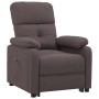 Sillón reclinable eléctrico tela marrón oscuro by , Armchairs - Ref: Foro24-3073807, Price: 243,23 €, Discount: %