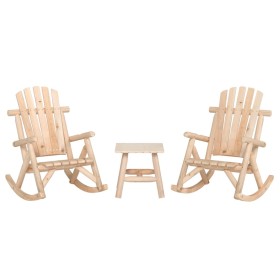 Juego de muebles de jardín 3 piezas madera maciza de abeto by , Garden sets - Ref: Foro24-3185523, Price: 317,20 €, Discount: %