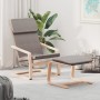 Sillón de relax con taburete de tela gris taupé | Foro24.es | Tu tienda online para hogar, jardín y más Foro24.es