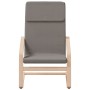 Sillón de relax con taburete de tela gris taupé | Foro24.es | Tu tienda online para hogar, jardín y más Foro24.es