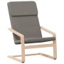 Sillón de relax con taburete de tela gris taupé | Foro24.es | Tu tienda online para hogar, jardín y más Foro24.es