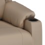 Sillón reclinable eléctrico de cuero sintético color capuchino | Foro24.es | Tu tienda online para hogar, jardín y más Foro24.es