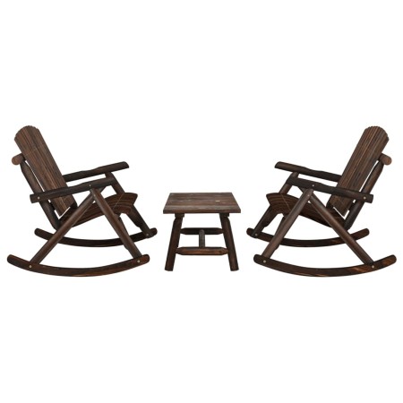 Juego de muebles de jardín 3 piezas madera maciza de abeto de , Conjuntos de jardín - Ref: Foro24-3185528, Precio: 382,75 €, ...
