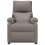 Sillón reclinable eléctrico tela gris taupé